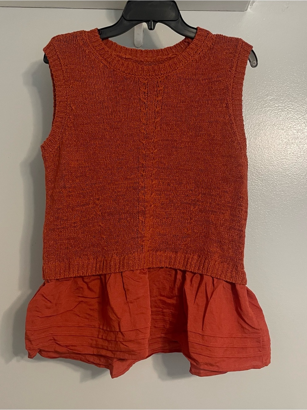 Simply Vera Vera Wang Sleeveless Peplum Sweater Top Medium